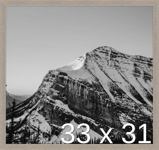 Frame It Easy 33 x 31 Rustic Gray Wood Frame by FrameItEasy