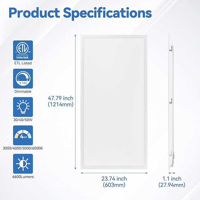 CycevSun 36-Pack 2x4 LED Flat Panel Light - Image 6
