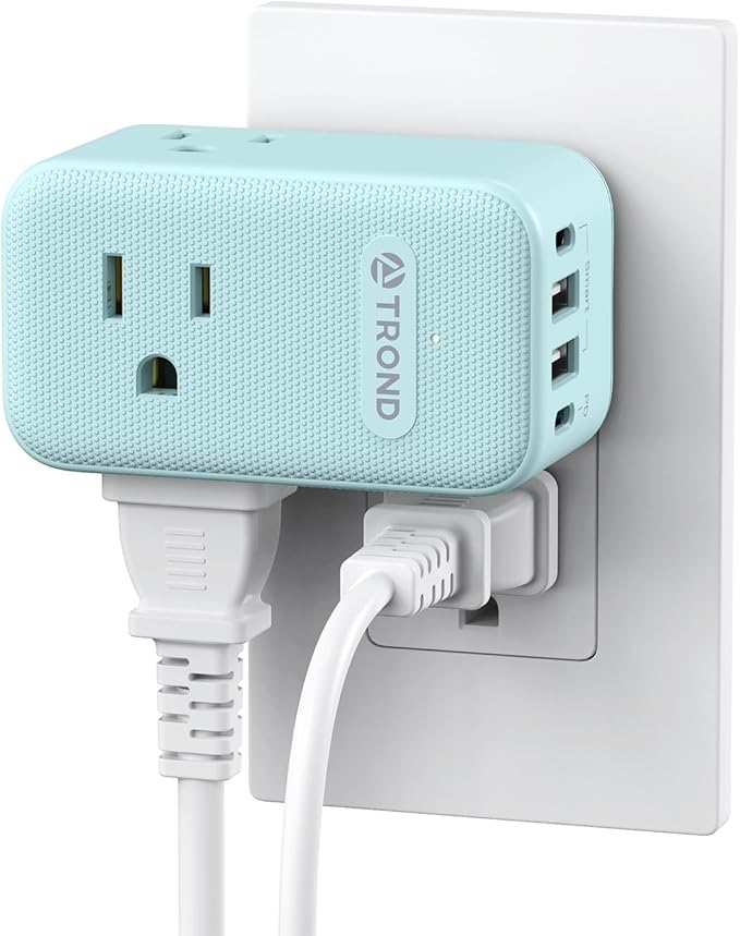 TROND Outlet Extender with USB, 360 Rotating Plug Adapter with PD 20W USB C Port by TRONDOfficial