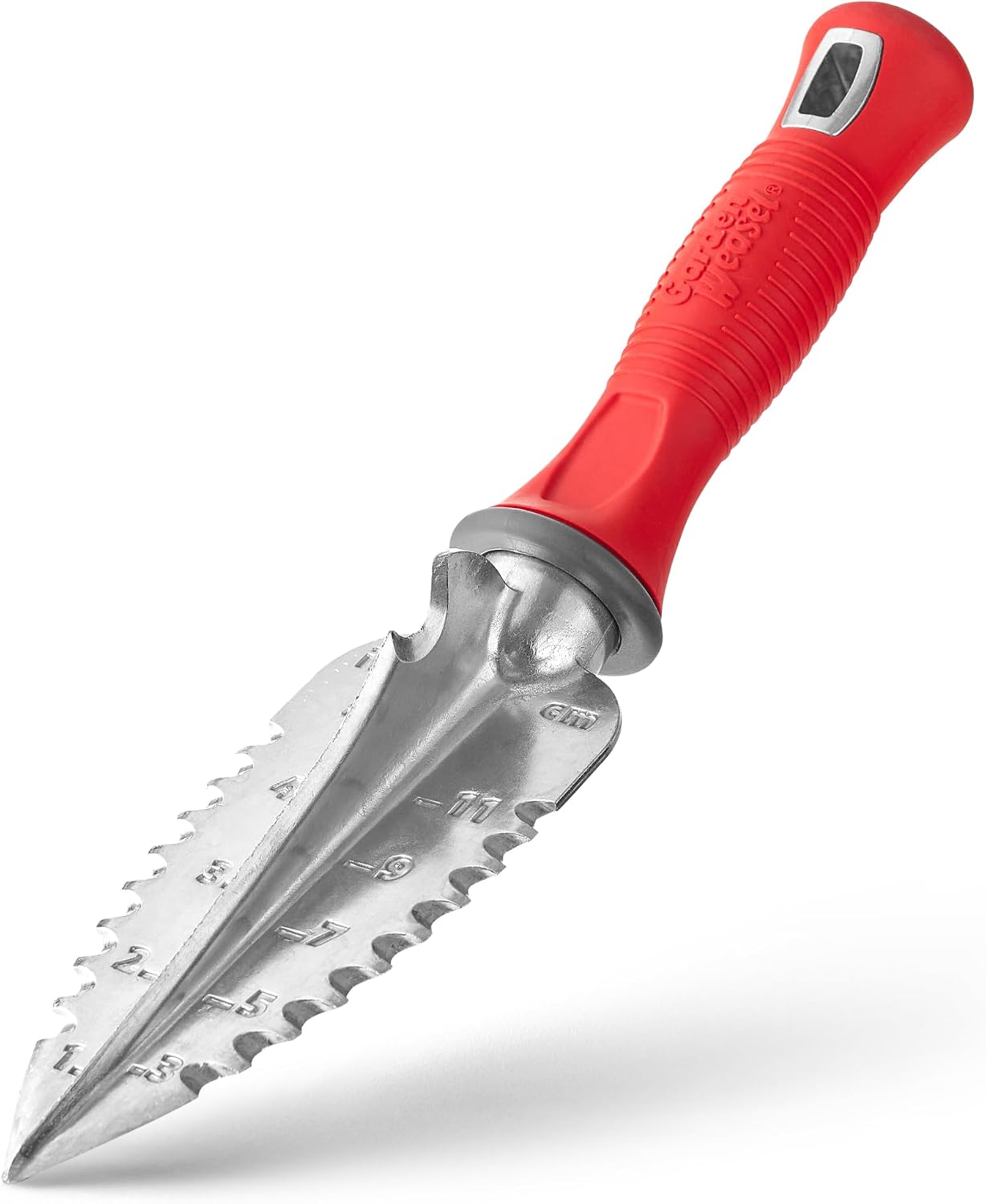 Garden Weasel Multi-Use Transplanter Trowel for Digging Planting Weeding | Heavy duty steel hand tool for transplanting bulbs, cultivating soil, digging holes & removing weeds. Ergonomic grip