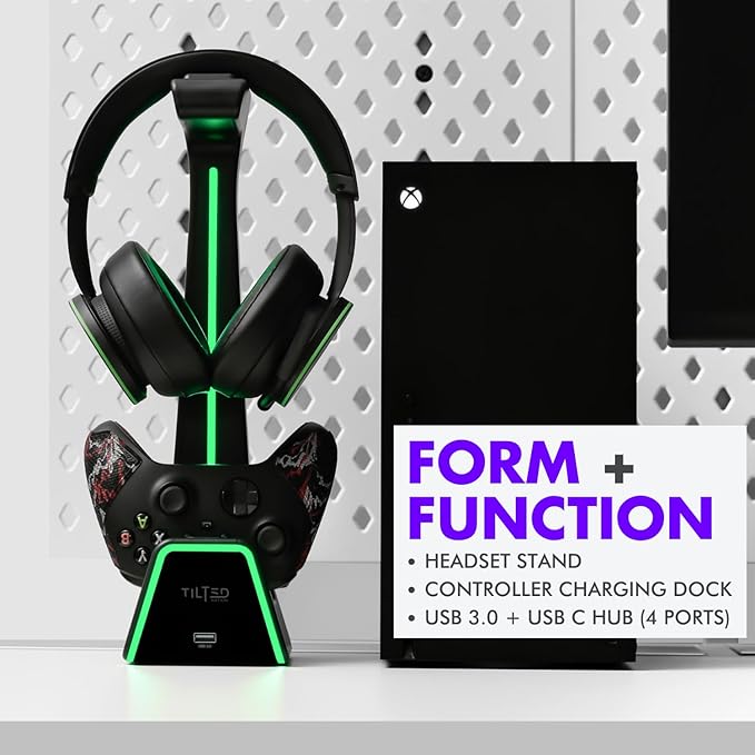 Tilted Nation 3 in 1 Gaming Headset and Controller Stand - Image 2