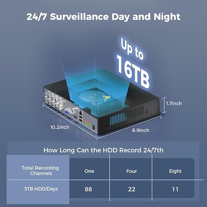 Hiseeu 4K Wired Security Camera System - Image 7
