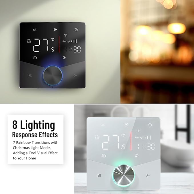 WiFi Central AC Thermostat Energy Saving Control Wall Mounted Programmable - Image 7