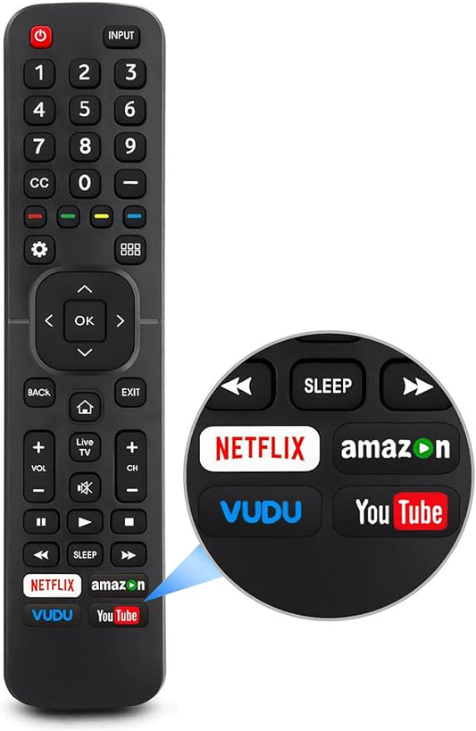 Replacement Remote Control for All Hisense 4K LED HD UHD Smart TVs, Fit for by Unknown