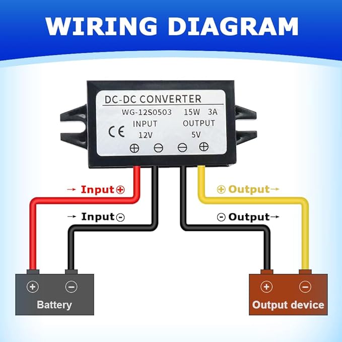 2Pcs 12/24V to 5V 5A 25W DC-DC Step Down Converter, Power Supply Adapter - Image 2