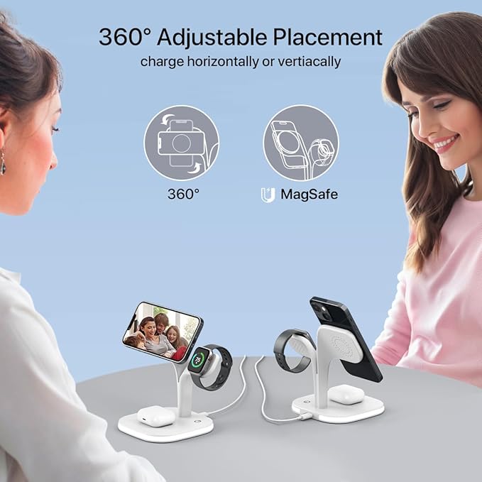 EXW for Magsafe Charger Stand, Charging Station for Multiple Devices, Wireless - Image 4