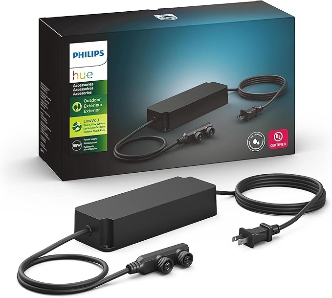 Philips Hue Outdoor 100W Power Supply Black by PhilipsHue