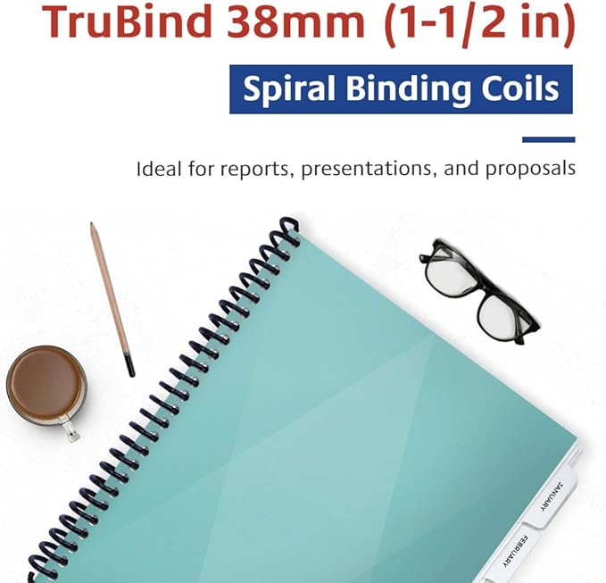 TruBind 38mm Spiral Binding Coils - Image 2
