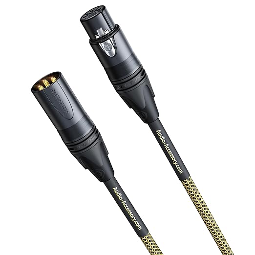 AA AUDIO ACCESSORY Gold Series Star Quad XLR Cables 1.5ft, Neutrik Connectors - Image 8