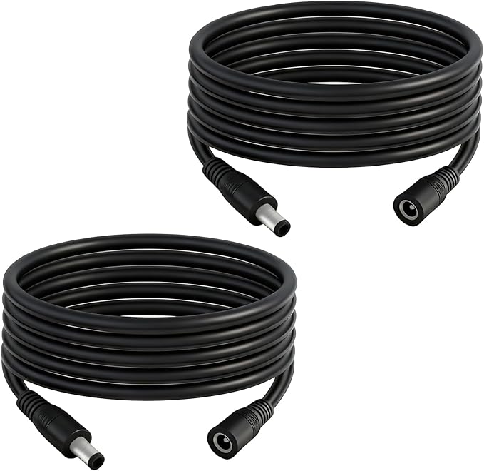 5.5mm x 2.1mm 9.8FT DC Power Extension Cable Male to Female 12V/24V 14AWG DC by IMIYORE