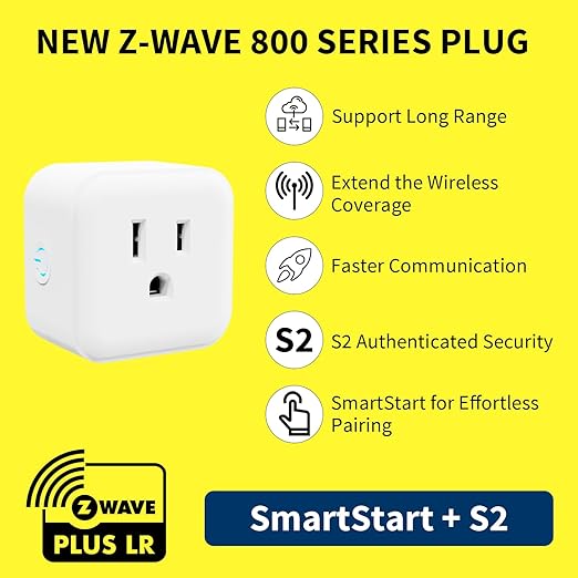 Minoston Smart Plug, 15A Mini Z-Wave 800 Series Plug-in Socket - Image 2