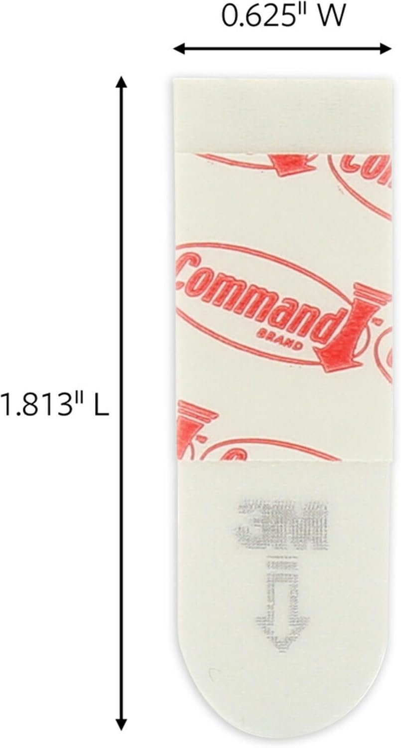 Command Indoor Small Refill Strips,64 Strips,Damage-Free Hanging Wall Adhesives to Re-Hang Small Hooks for Hanging Home Decor,Wall Decor,and Room-Decor,Holds up to 1 lb,(Pack of 2)