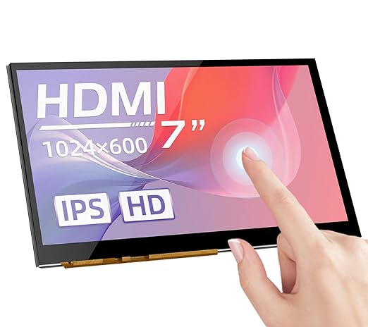 BIGTREETECH 7 inch HDMI Touch Screen Display 1024x600, IPS 160° View Angle by BIGTREETECH