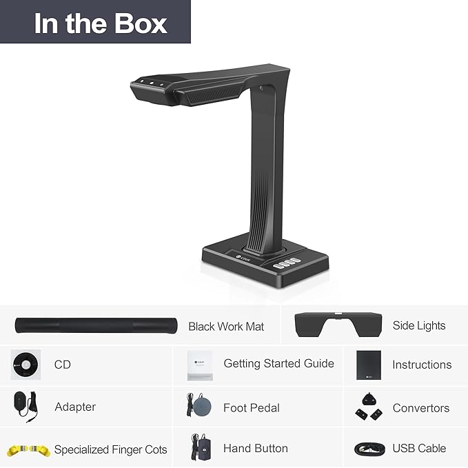 CZUR ET18 Pro Professional Document Scanner, 2nd Gen Auto-Flatten & Deskew Tech - Image 6
