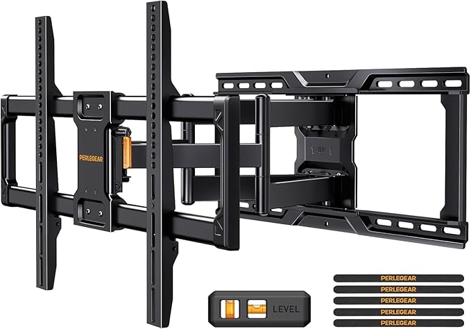 Perlegear UL-Listed Full Motion TV Wall Mount by Perlegear