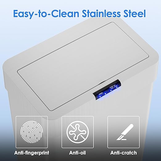 AthLike Sensor Trash Can, Touchless Motion Sensor Trash Bin, Smart Automatic - Image 6