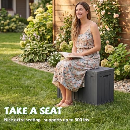 drato 55 gallon outdoor storage box waterproof, lockable, package contents