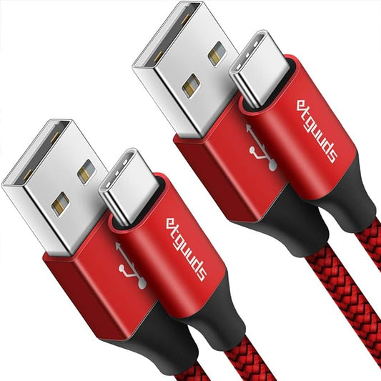 etguuds USB A to USB C Cable 6ft, 3A Fast Charging Type C Charger Cord by etguuds