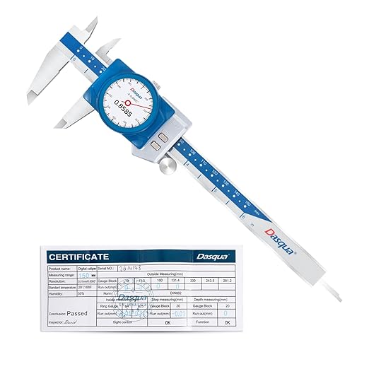 Dasqua Digital Dial Calipers 6"/150mm IP67, Resolution 0.0005", Accuracy ±0.001” by Dasqua