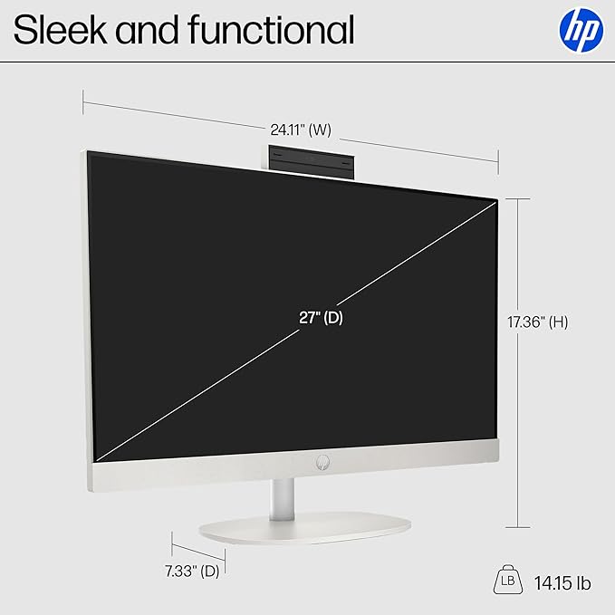 HP 27" FHD Touchscreen All-in-One Desktop Computer, 16GB DDR5 RAM 512GB SSD - Image 6