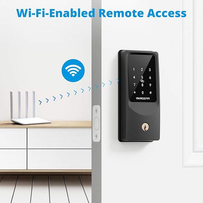 AkaGear WiFi Smart Lock Keyless Entry Door Lock - Image 3