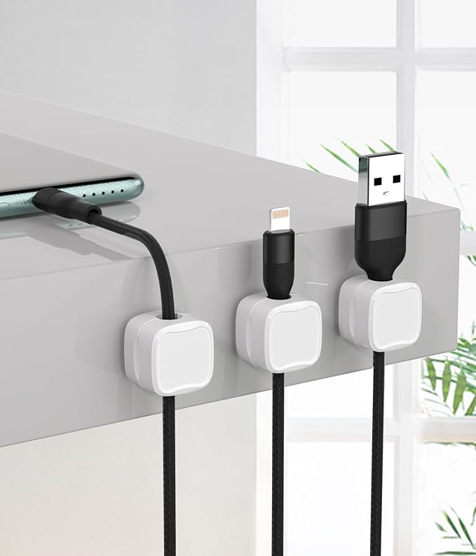 Magnetic Cable Clips, Adjustable Cord Holder Management, Adhesive Wire Keeper - Image 8