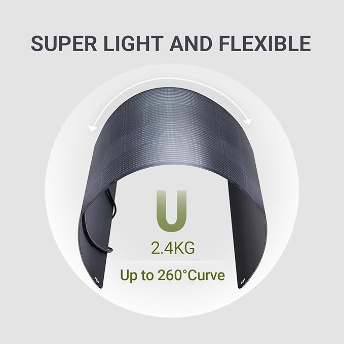 ALLPOWERS SF100 100W Flexible Solar Panel, Ultra-Thin 3mm Bendable - Image 4