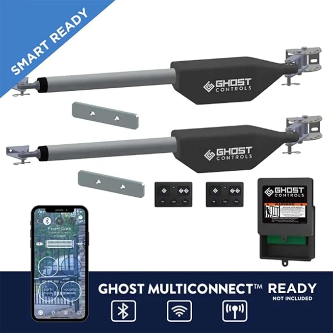 Ghost Controls Pro Dual Solar Automatic Gate Opener 30W Solar Panel and 2 - Image 2