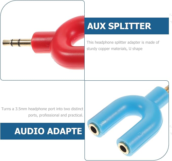 COHEALI 6pcs Audio Splitter Adapter to Headphone Splitter - Image 9