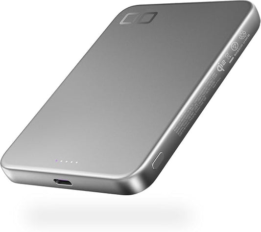 CIO Qi2 Magsafe Charger, 5000mAh Ultra-Slim Magnetic Wireless Charger iPhone by CIO