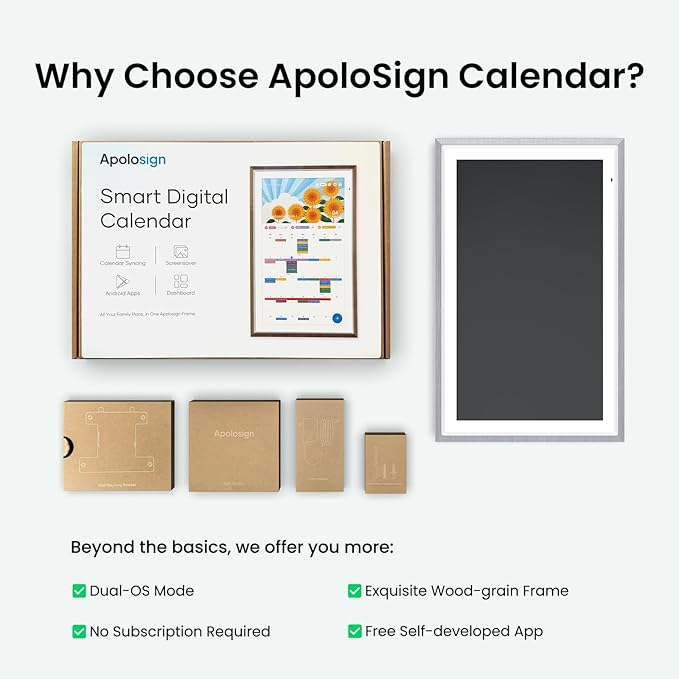 ApoloSign 21.5" Digital Calendar: Dual Mode Calendars - Image 9