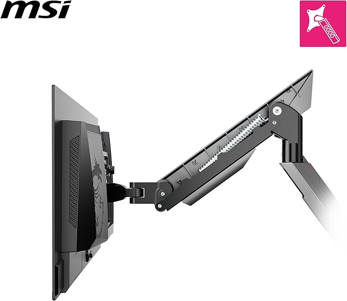 MSI MPG MT161R - Premium RGB Single Monitor Stand Arm, Supports 17-45" Screens - Image 4
