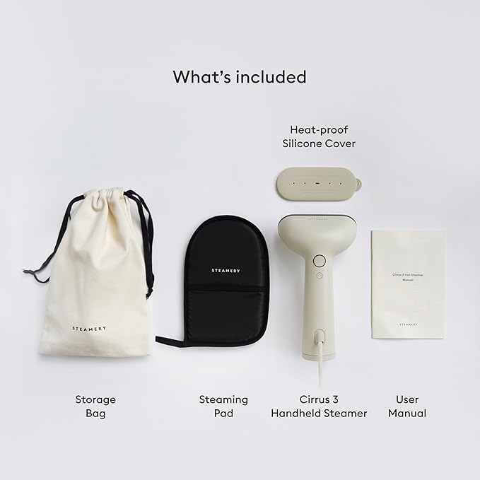 Steamery Handheld Clothes Steamer Cirrus 3, US Plug, Heated Ironing Plate - Image 6