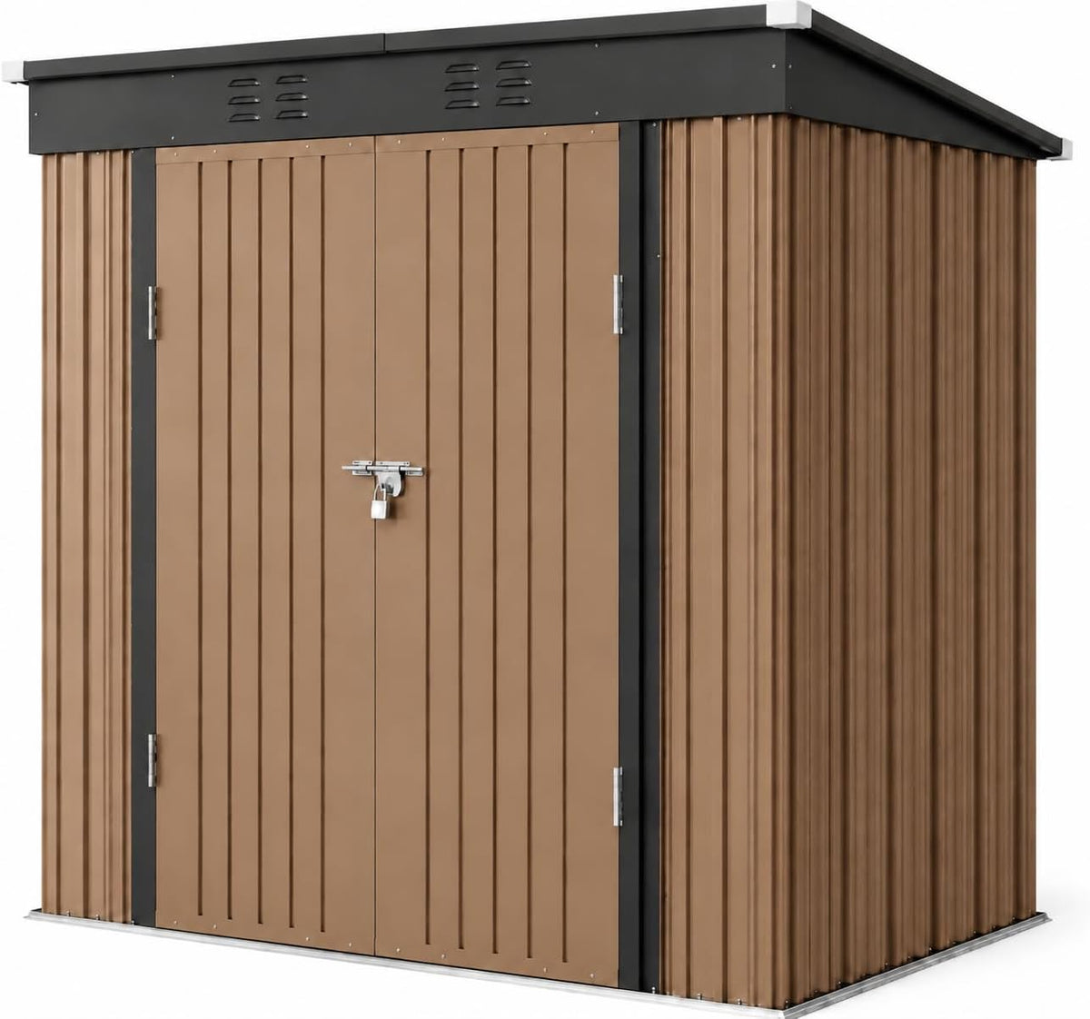 metal garden shed, 2 lockable doors, ventilated, for, main product view