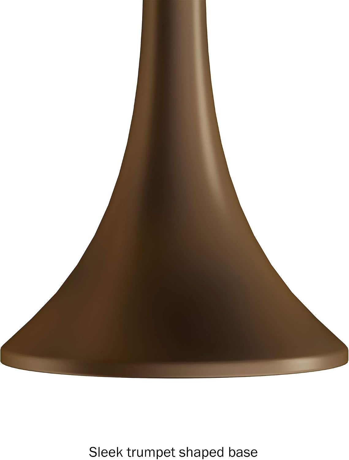 Lavish Home Table and Floor Lamps, Bronze, Set of 3, 11”x24.5”/14”x63.5” | Modern Metal Lights for Living Room, Bedroom, or Entry with Flared Base and LED Bulbs