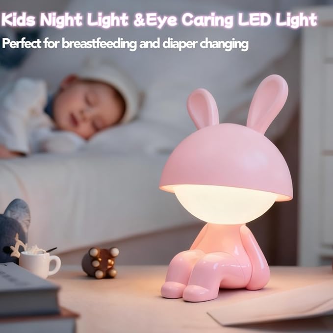 ShonlPin Night Light for Kids, Rechargeable Table Lamp, Touch Lamps for - Image 5