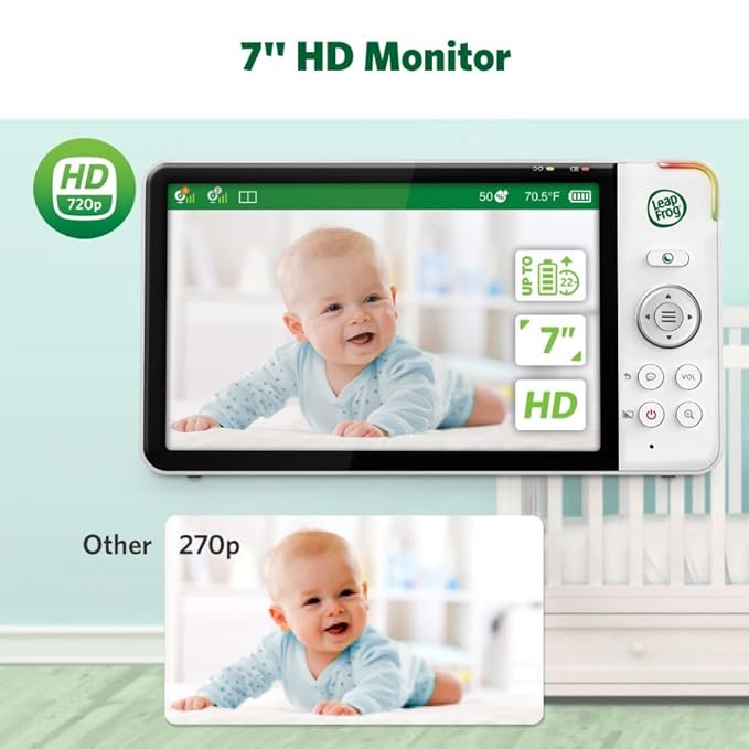 LeapFrog 2-Camera Color Night Vision Video Baby Monitor - Image 2