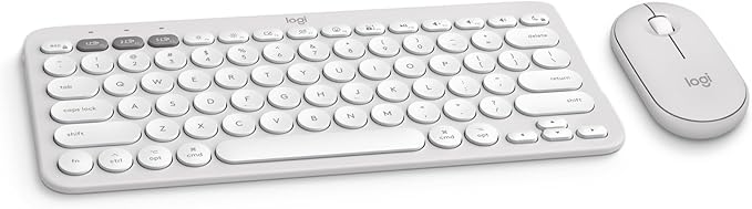 Logitech Pebble 2 Combo for Mac, Wireless Keyboard and Mouse, Quiet and Portable by Logitech