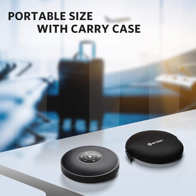 EMEET Bluetooth Speakerphone M2 Black Conference Speaker - Image 9