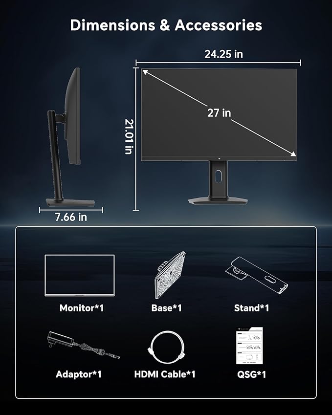 KTC 27 Inch 240Hz Gaming Monitor - Image 8