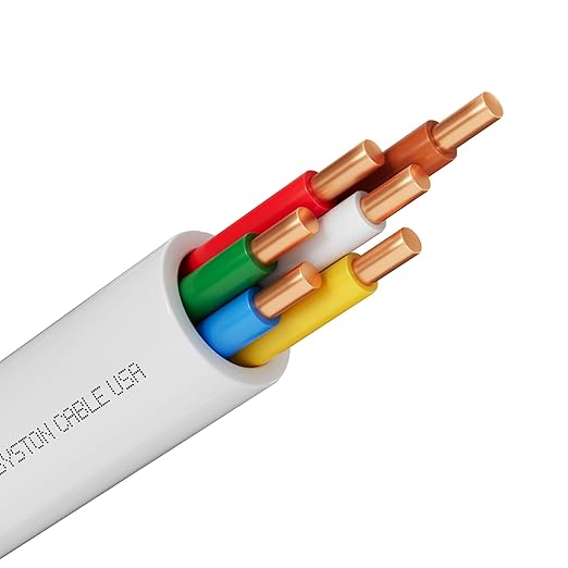 Syston 18/6 Thermostat Doorbell HVAC Heating Control Cable Wire, 18 AWG 6 by SystonCableTechnology