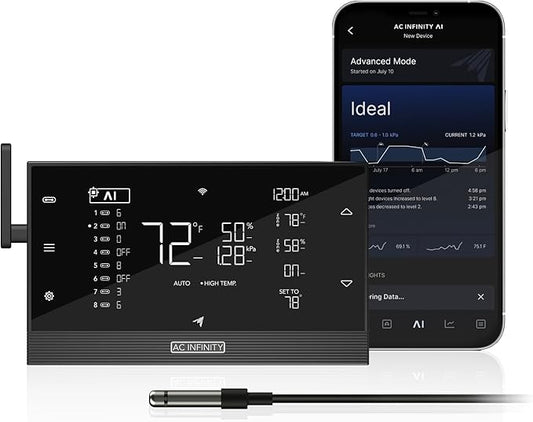 AC Infinity Controller AI+ Environmental Controller, Dynamic AI Controls Grow by ACInfinity