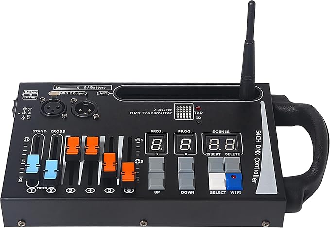 DMX Lighting Console, 54 Channels DMX Controller by MetYonLaser