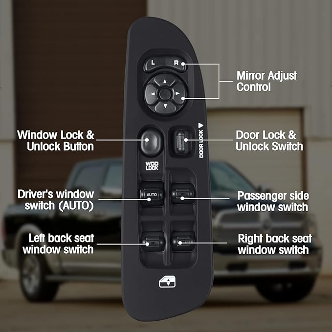 Mango S Master Power Window Switch and Bezel 56049805AB - Image 5