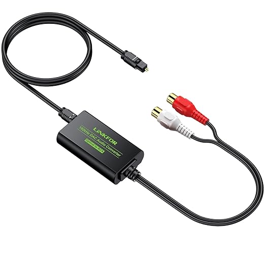 LiNKFOR 192kHz DAC Converter Digital to Analog Converter Digital Optical SPDIF by LiNKFOR