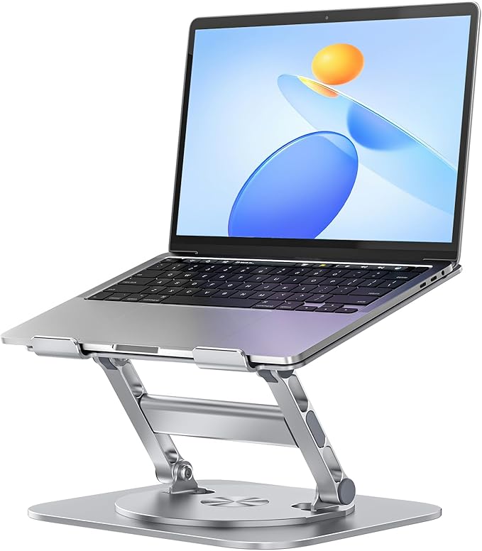 MCHOSE Laptop Stand with 360° Rotating Base, Foldable Adjustable Computer Holder by MCHOSE