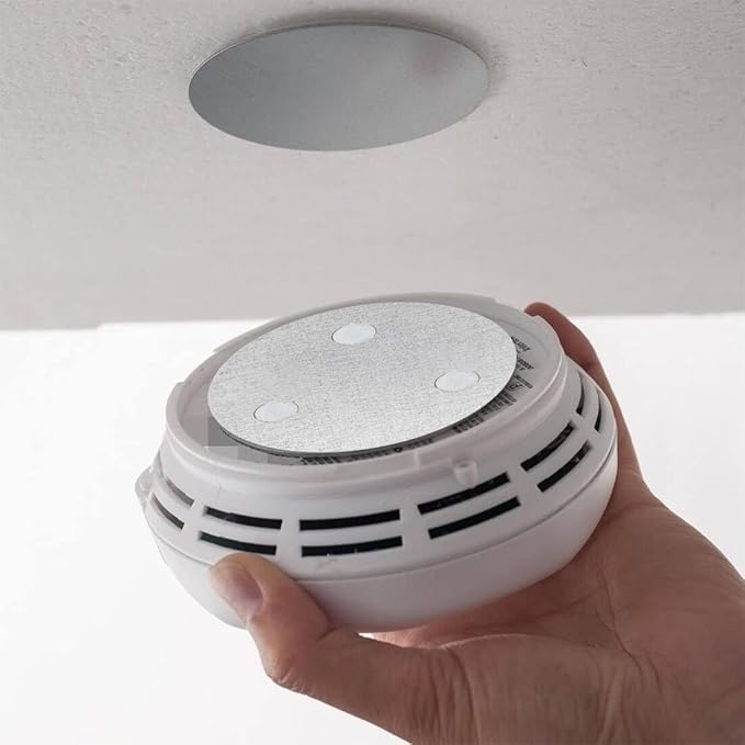 Magnetic Smoke Detector Sticky Pads Magnetic Adhesive Pads 3PCS Magnetic Smoke - Image 7