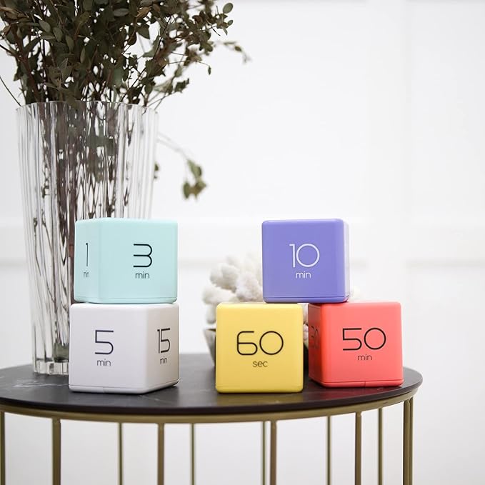 mooas Cube Timer, Timers Cube Flip Block Timers Productivity Gravity Sensor - Image 5