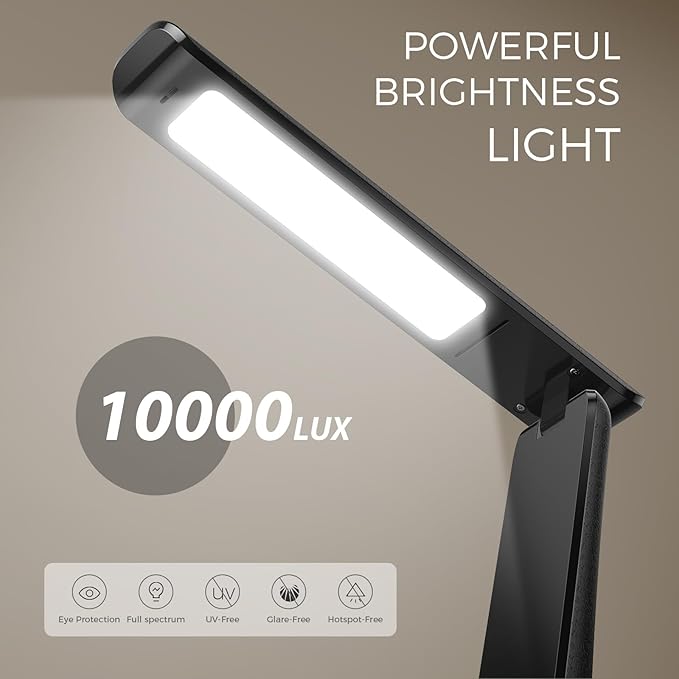 COTLIKE Light Therapy Lamp, 10000 LUX UV-Free LED Sunlight Light, Full Spectrum - Image 2