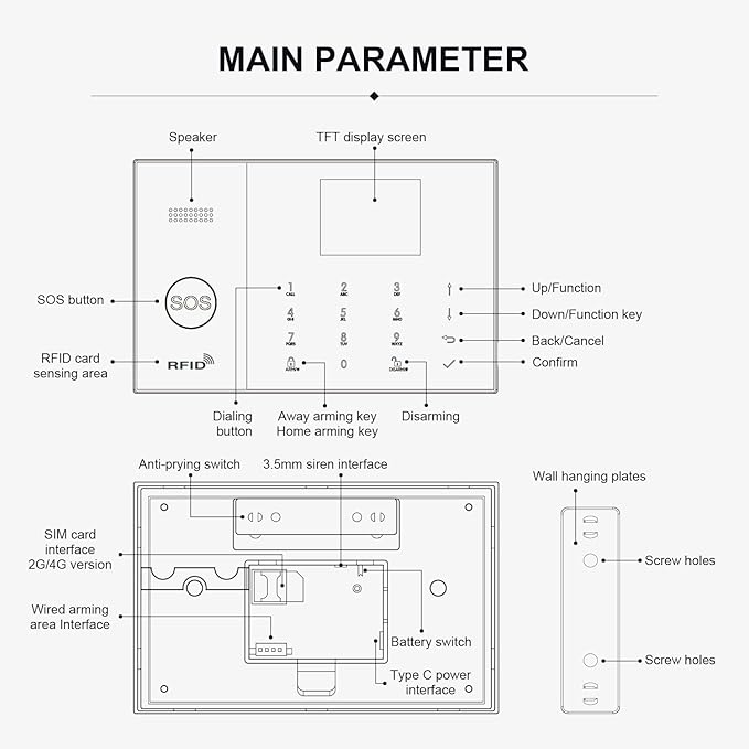 PGST WiFi Alarm System for Home Security, Motion Detector, SOS Button, APP - Image 9